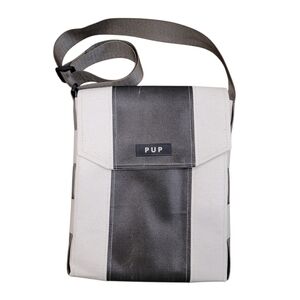 Page Crossbody People For Urban Progress PUP Magnetic Closure Gray White